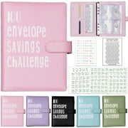 Savings Book 100 Envelopes Money Saving Challenge, 100 Envelope Challenge Binder, Easy and Fun Way to Save $5,050, Savings Challenges Budget Book Binder with Cash Envelopes